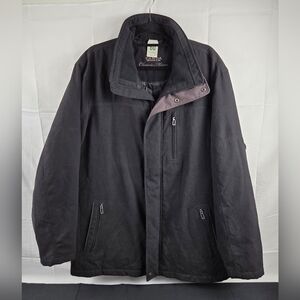 Canda Coat Mens Size 60 Black Full Zip Inner Pocket No Hood
